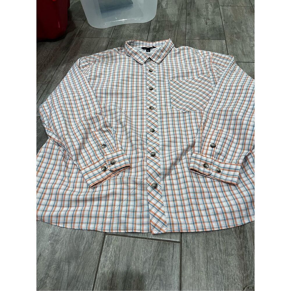 Alaskan Hardgear by Duluth Trading Co. Plaid Button Down Long Sleeve Shirt Size